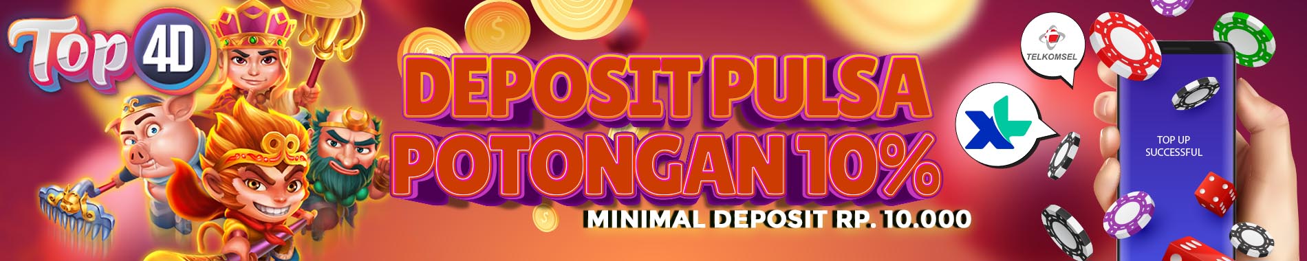 deposit pulsa potongan 10%